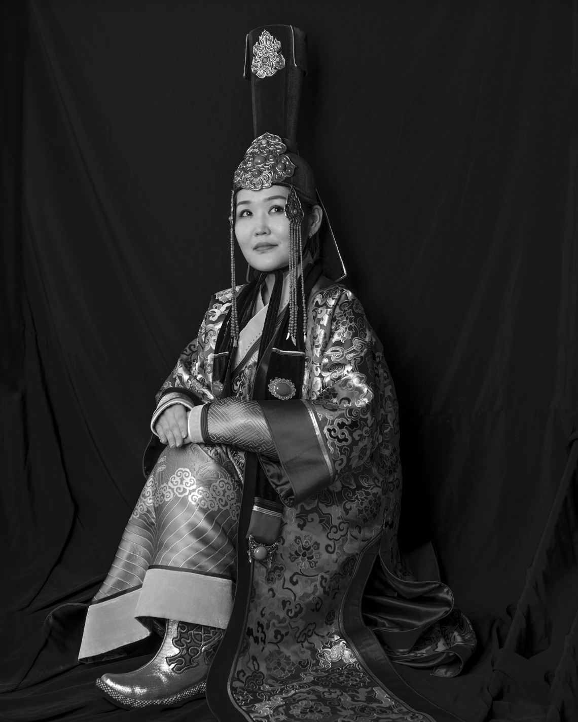 PORTRAITS OF Mongolian people at the Mongolian pavilion - 